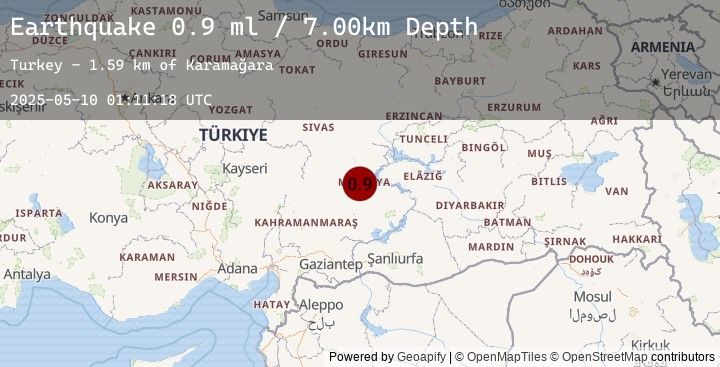 Map of EASTERN TURKEY