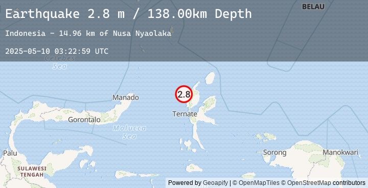 Map of HALMAHERA, INDONESIA
