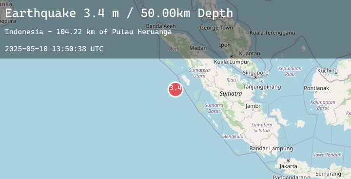 Map of NIAS REGION, INDONESIA