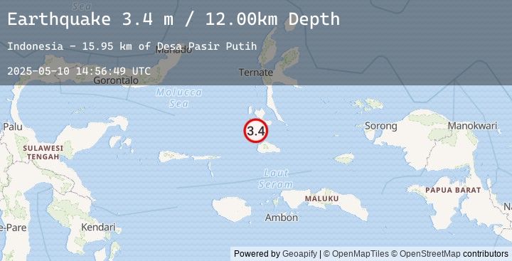 Map of KEPULAUAN OBI, INDONESIA