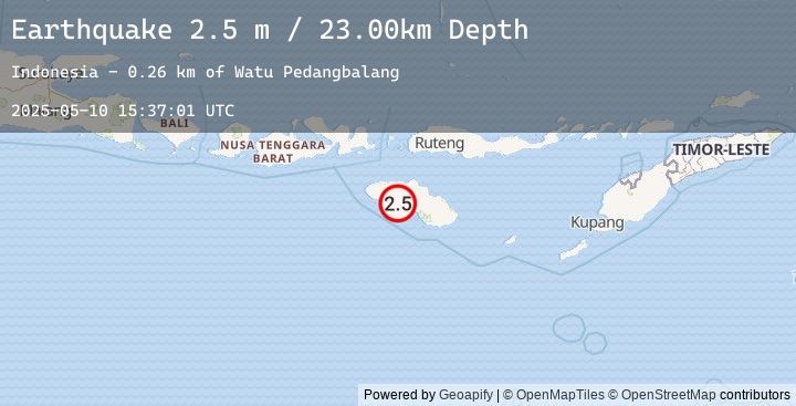 Map of SUMBA REGION, INDONESIA