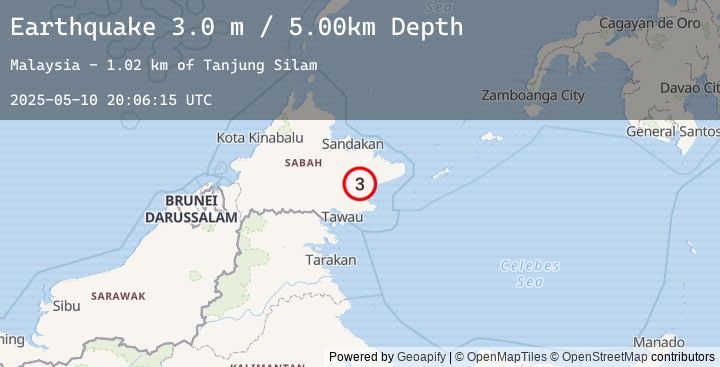 Map of SABAH, MALAYSIA