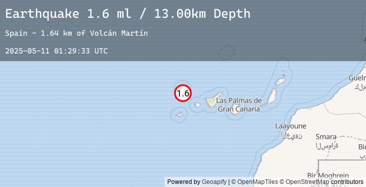 Map of CANARY ISLANDS, SPAIN REGION