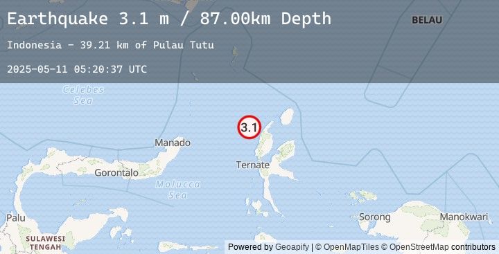 Map of HALMAHERA, INDONESIA
