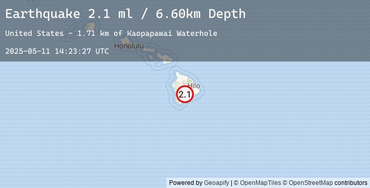 Map of ISLAND OF HAWAII, HAWAII