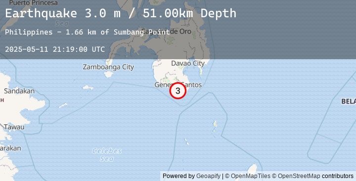 Map of MINDANAO, PHILIPPINES