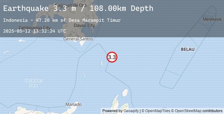 Map of KEPULAUAN TALAUD, INDONESIA