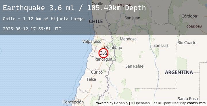 Map of REGION METROPOLITANA, CHILE