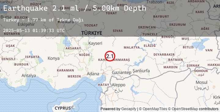 Map of CENTRAL TURKEY