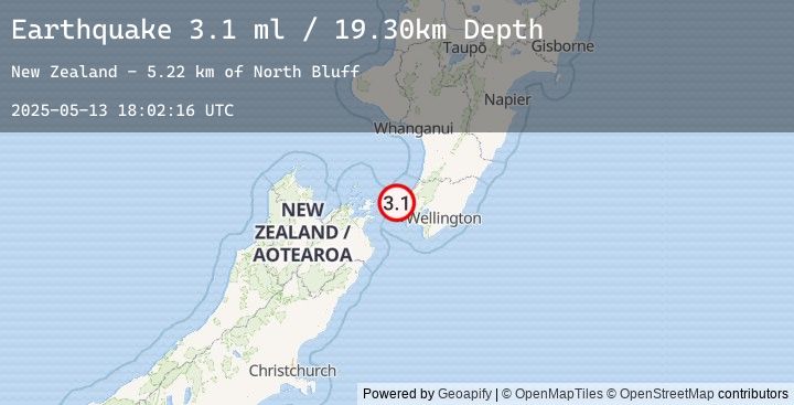 Map of COOK STRAIT, NEW ZEALAND