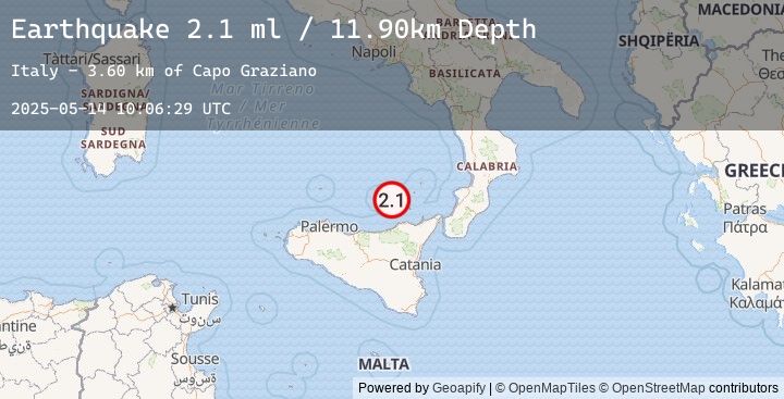 Map of SICILY, ITALY