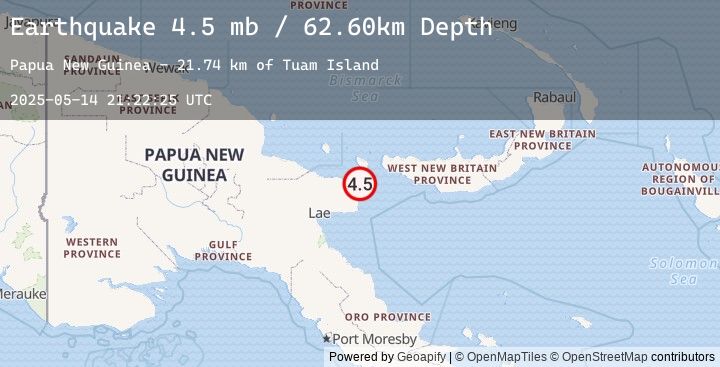 Map of EASTERN NEW GUINEA REG., P.N.G.