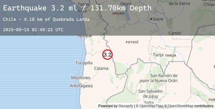 Map of ANTOFAGASTA, CHILE