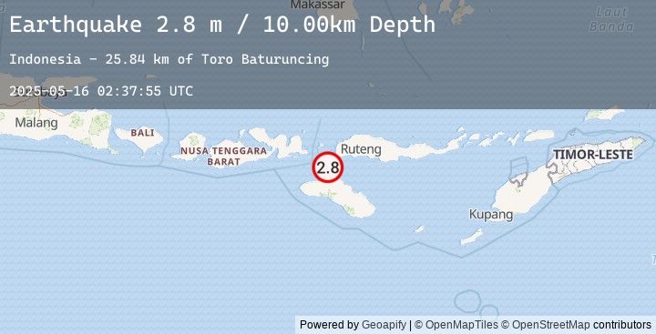Map of SUMBA REGION, INDONESIA