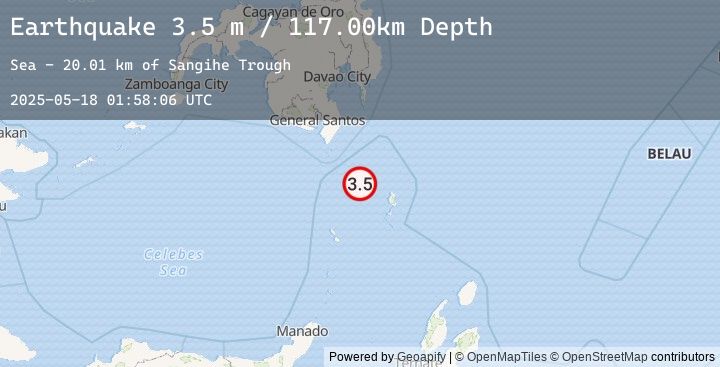Map of KEPULAUAN TALAUD, INDONESIA