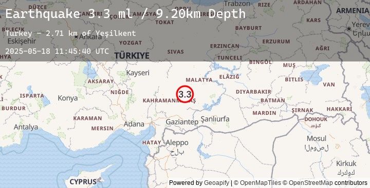 Map of CENTRAL TURKEY