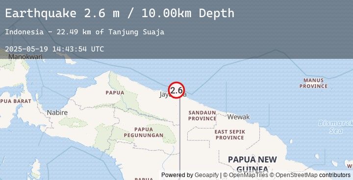 Map of NEAR N COAST OF PAPUA, INDONESIA