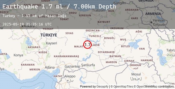 Map of EASTERN TURKEY