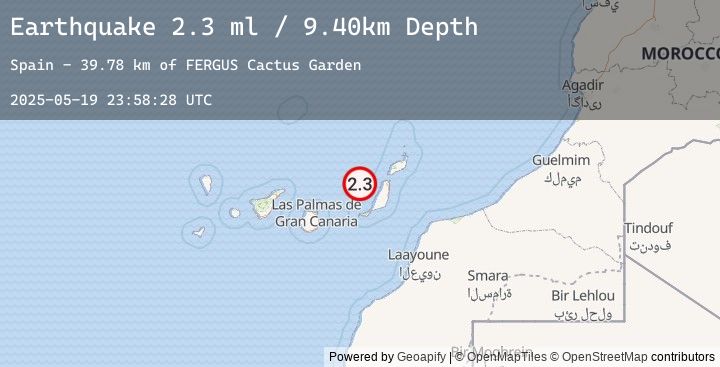Map of CANARY ISLANDS, SPAIN REGION