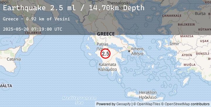 Map of SOUTHERN GREECE