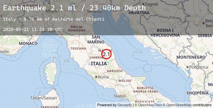 Map of CENTRAL ITALY