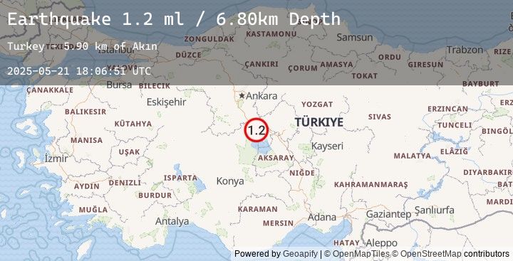 Map of CENTRAL TURKEY