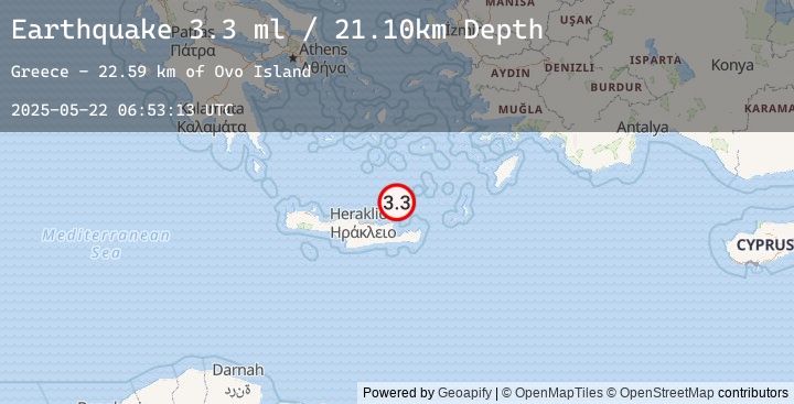 Map of CRETE, GREECE