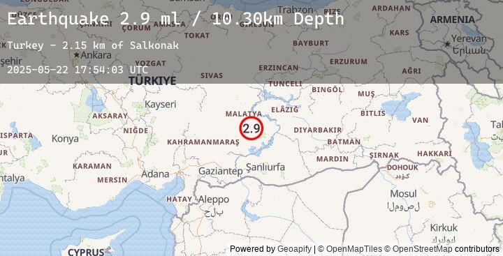 Map of EASTERN TURKEY