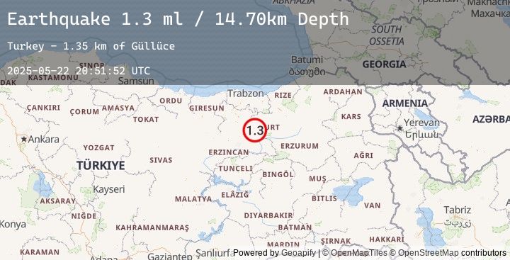 Map of EASTERN TURKEY