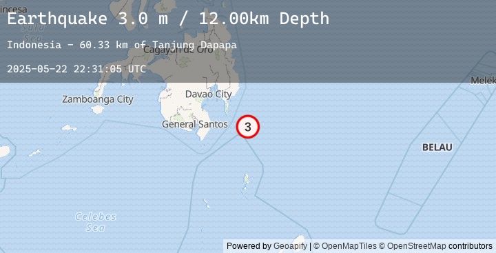 Map of MINDANAO, PHILIPPINES