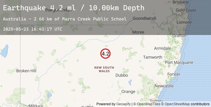 Map of NEW SOUTH WALES, AUSTRALIA