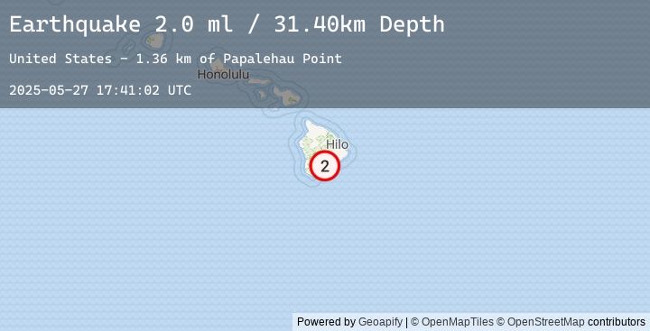 Map of ISLAND OF HAWAII, HAWAII