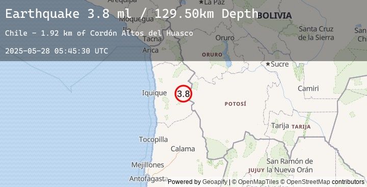Map of TARAPACA, CHILE