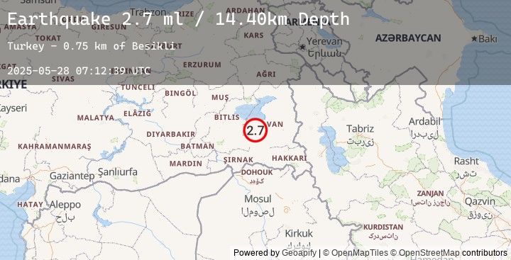 Map of EASTERN TURKEY