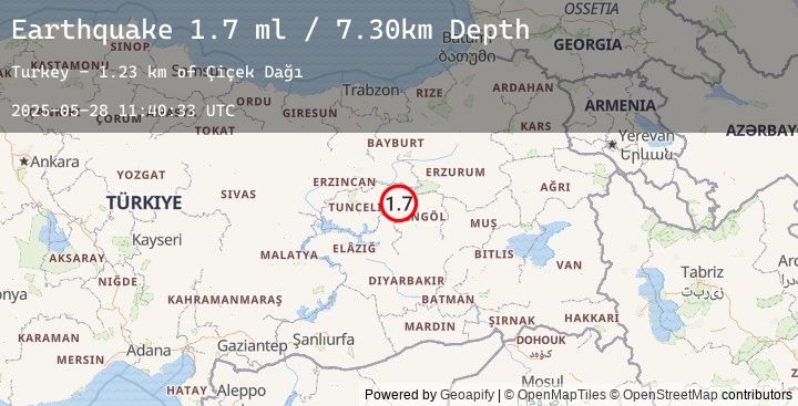Map of EASTERN TURKEY