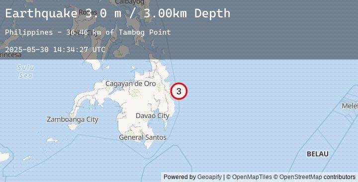 Map of MINDANAO, PHILIPPINES