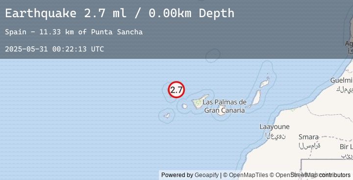 Map of CANARY ISLANDS, SPAIN REGION