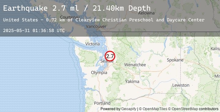 Map of SEATTLE-TACOMA AREA, WASHINGTON