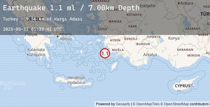 Map of DODECANESE IS.-TURKEY BORDER REG