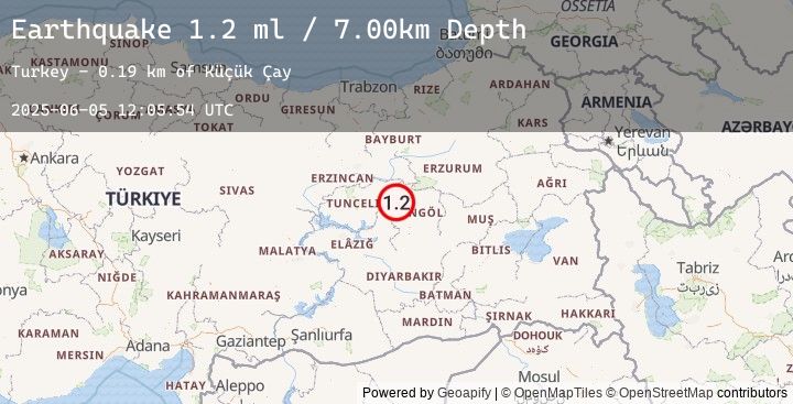 Map of EASTERN TURKEY