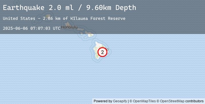 Map of ISLAND OF HAWAII, HAWAII