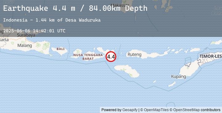 Map of SUMBAWA REGION, INDONESIA
