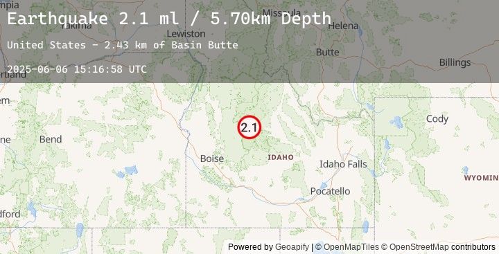 Map of SOUTHERN IDAHO