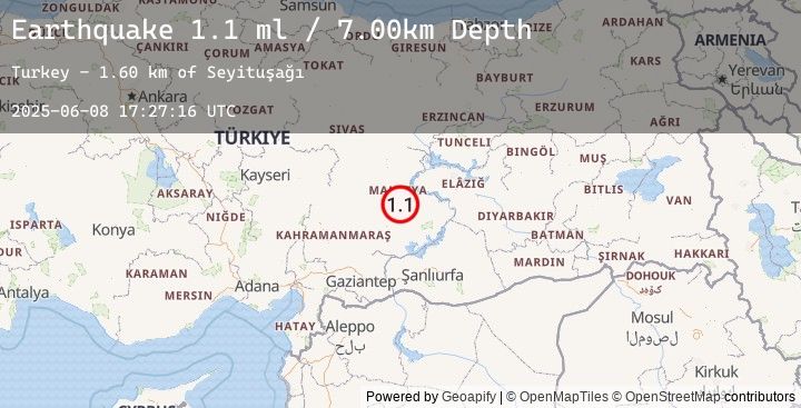 Map of EASTERN TURKEY