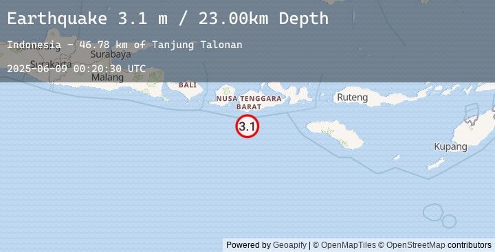 Map of SUMBAWA REGION, INDONESIA