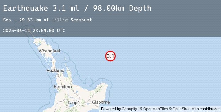 Map of OFF E. COAST OF N. ISLAND, N.Z.