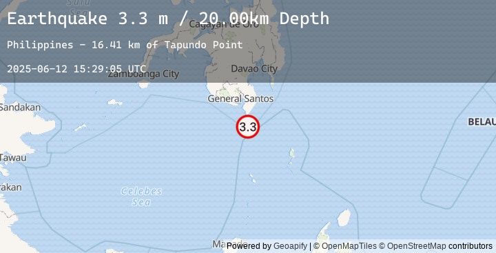 Map of MINDANAO, PHILIPPINES