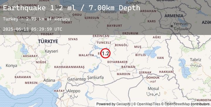 Map of EASTERN TURKEY