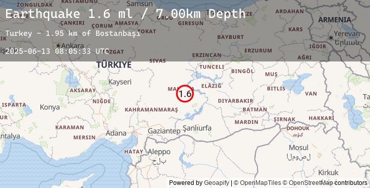 Map of EASTERN TURKEY