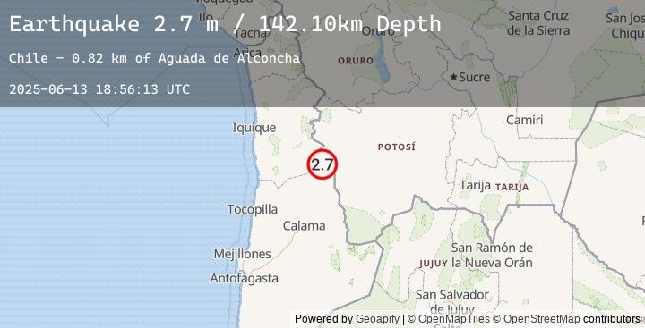 Map of ANTOFAGASTA, CHILE